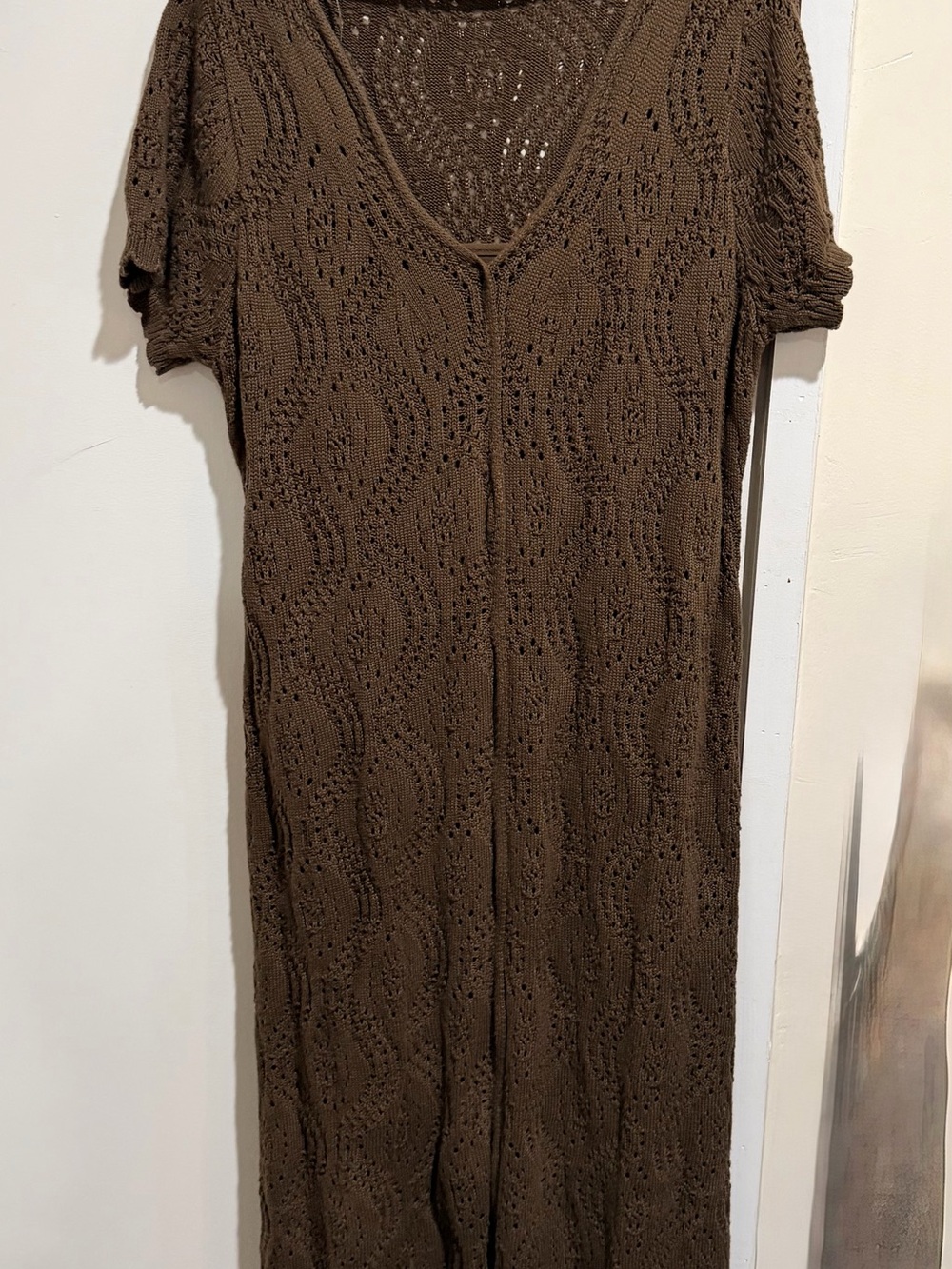 Universal Thread Olive Knit Midi Dress with Scoop Neck - Picture 7 of 7